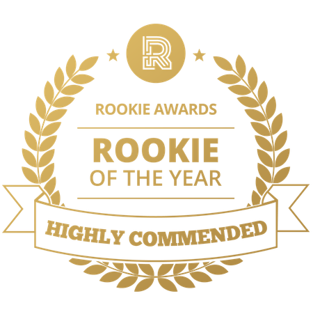 Official Rookie of the Year, Highly Commended award laurel